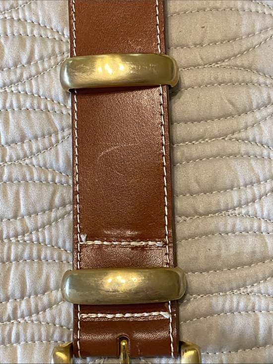 Vintage Brown Genuine Leather Belt Made in USA main image 4